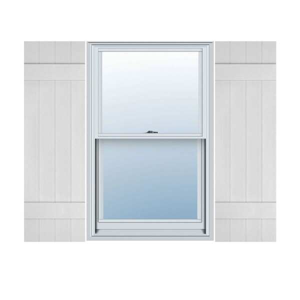 Ekena Millwork Mid-America Vinyl, TailorMade Four Board Joined (2 Batten), Board-n-Batten Shutters, J41446001, PR J41446001 - main